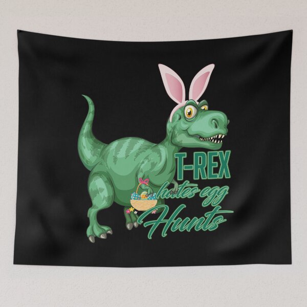 Item preview, Funny Dinosaur Easter T-shirt T-rex Hates Easter Egg Hunts designed and sold by Maindy.