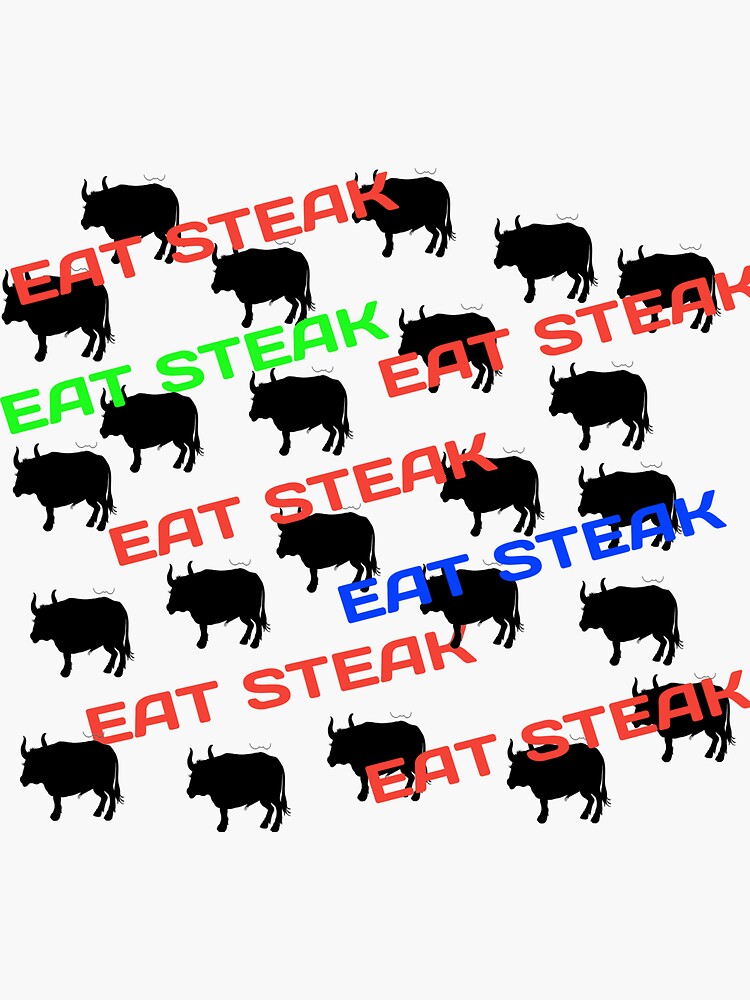 Eat Beef gifts for BBQ lovers Poster for Sale by DesignAP