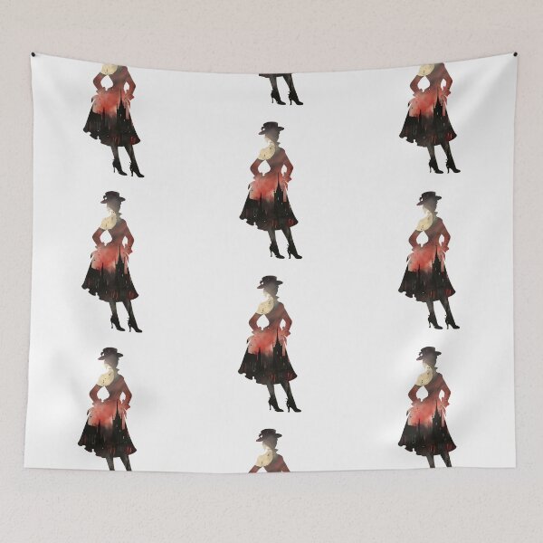 Item preview, Gothic Lady Silhouette and Skyline designed and sold by SchorlCraft.
