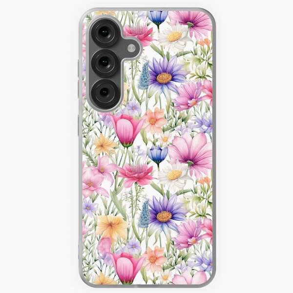 Vista previa del artículo con la obra «Campo de flor floreciente», diseñado y vendido por CraftyDigital.