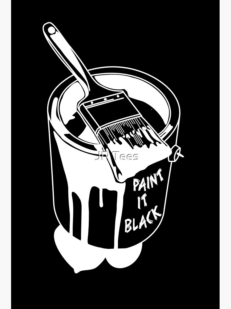 The Rolling Stones Paint It Black Art Board Print By Jpearson980 Redbubble