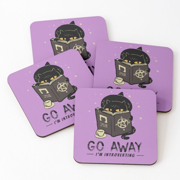 Item preview, Cat coffee book - Go away im introverting designed and sold by ElLocoMus.