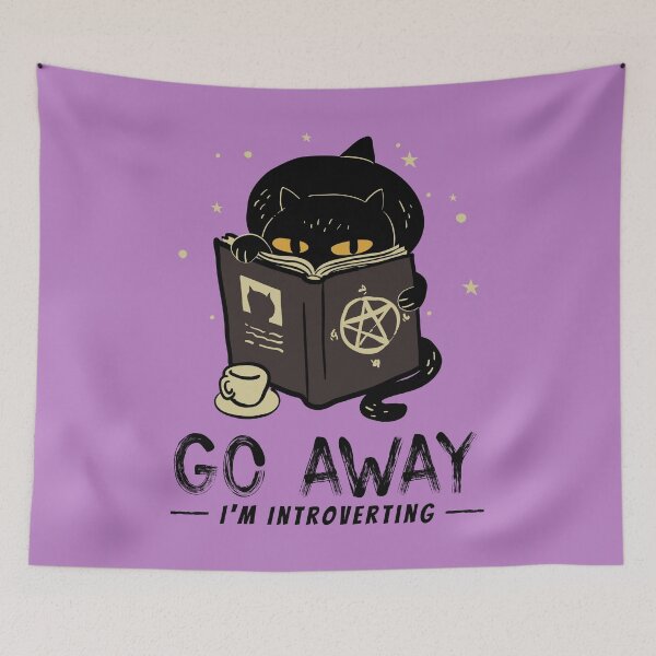 Item preview, Cat coffee book - Go away im introverting designed and sold by ElLocoMus.