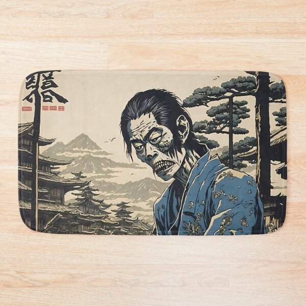 Item preview, Zombie Japanese Woodcut designed and sold by MythicalSticker.