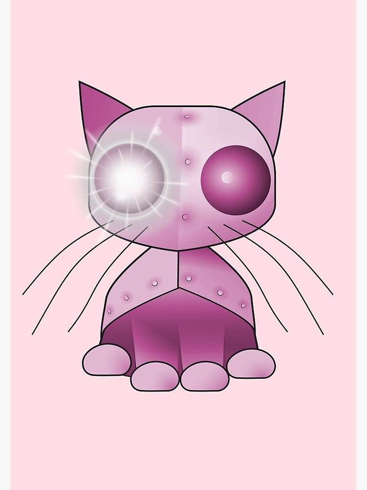 Pink store robot cat