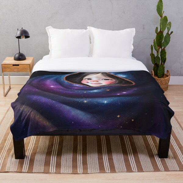 Item preview, Good Night 07 girl, space, cute, cartoon, galaxy, sleep, kids designed and sold by Cyber Kids.