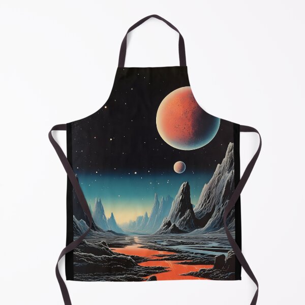 Item preview, Cosmic Landscape of Extraterrestrial Surface with Rocky Canyon, Planet and Shining Stars designed and sold by Je-we.
