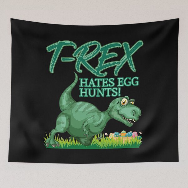Item preview, Funny Dinosaur Easter T-shirt T-rex Hates Easter Egg Hunts designed and sold by Maindy.