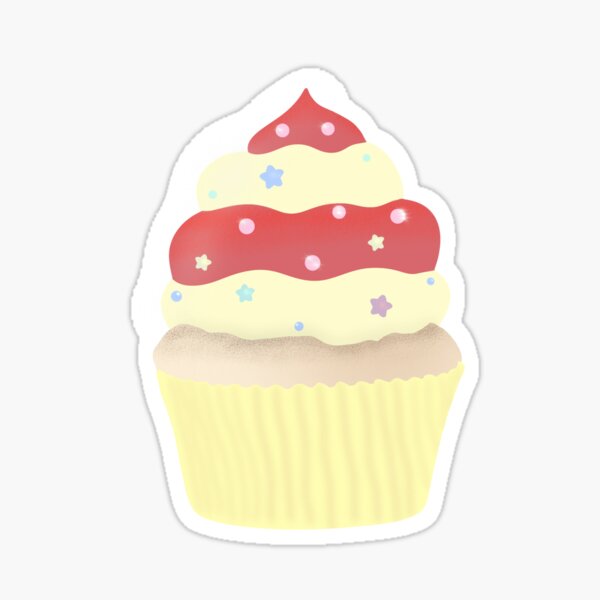 Cute Cupcake Stickers Set Pack 1