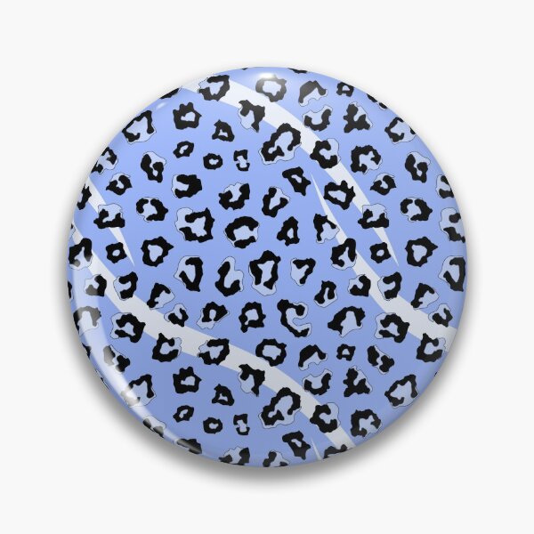 Item preview, Blue Black Leopard Print Wave Repeating Pattern designed and sold by kernowerno.