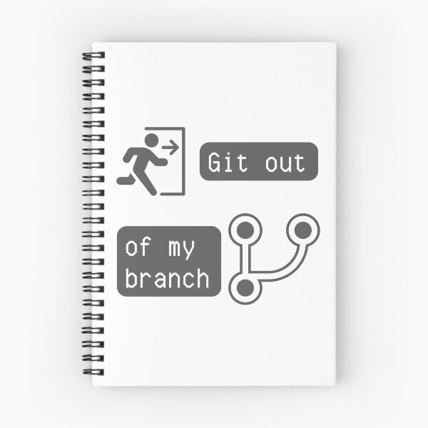 Aperçu de l'œuvre Git Out of My Branch - Humour de contrôle de version pour les développeurs Tee créée et vendue par ColortrixArt.