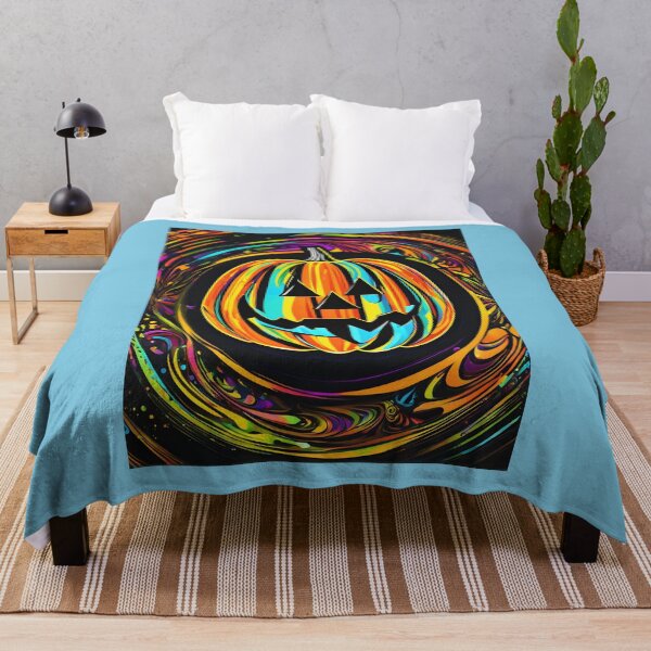 Item preview, Hippy Trippy Halloween Pumpkin 24 designed and sold by Artekinium.