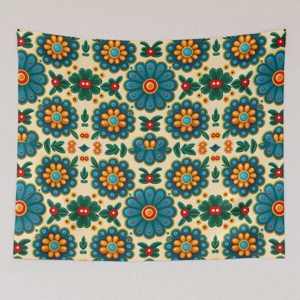 Item preview, Bavarian Folk Art Pattern designed and sold by Ellimade.