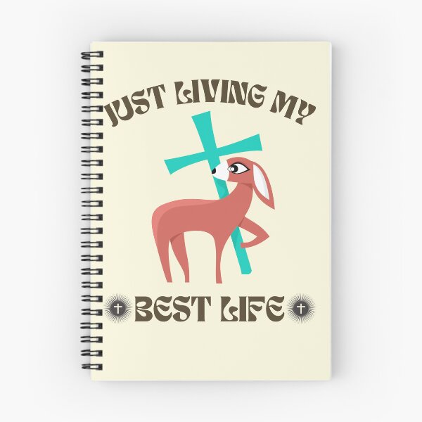 Item preview, Just living my best life cross and lamb designed and sold by Ssuwicha.