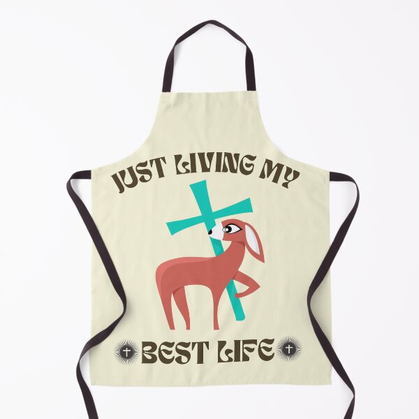 Item preview, Just living my best life cross and lamb designed and sold by Ssuwicha.
