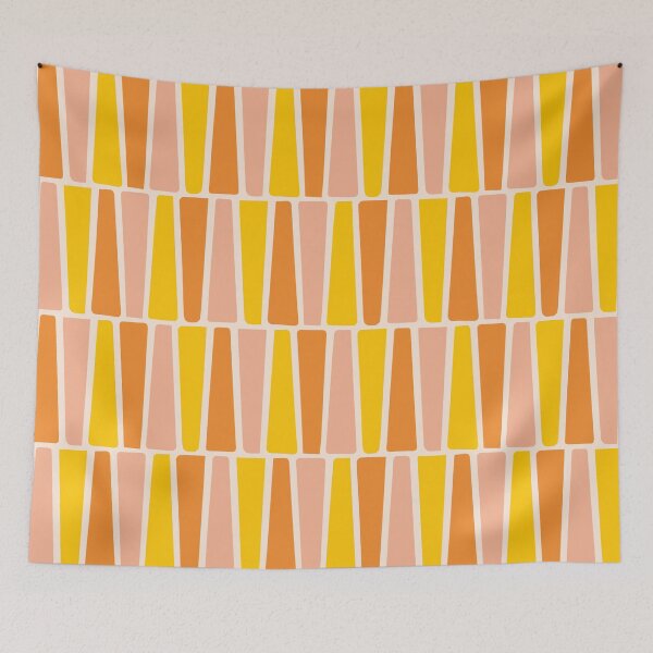 Item preview, Bloques Atomic Age Mid Century, amarillo, naranja, melocotón designed and sold by trdstudio.