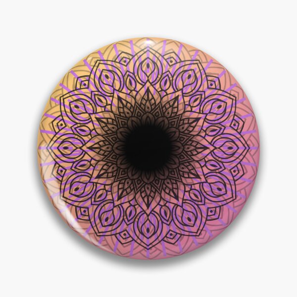 Item preview, Mandala circle rose colorful pattern designed and sold by ArtiDann.