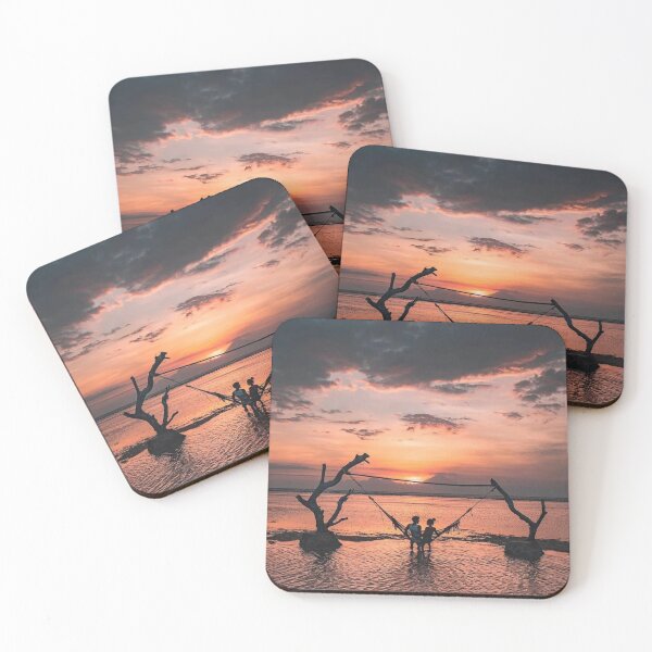Item preview, Couple enjoying the sunset on Gili Trawangan designed and sold by adamhiyuda.