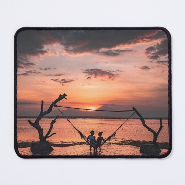 Item preview, Couple enjoying the sunset on Gili Trawangan designed and sold by adamhiyuda.