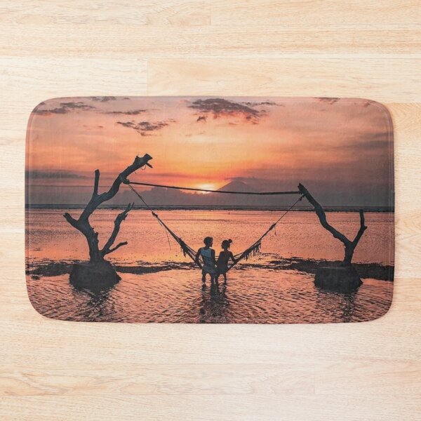 Item preview, Couple enjoying the sunset on Gili Trawangan designed and sold by adamhiyuda.