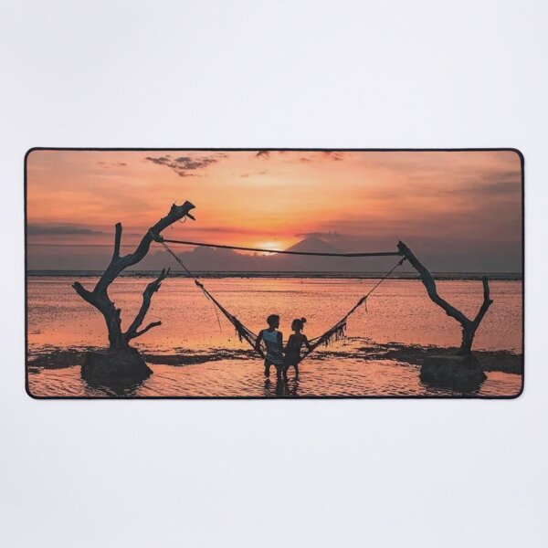 Item preview, Couple enjoying the sunset on Gili Trawangan designed and sold by adamhiyuda.