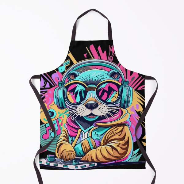 Item preview, DJ Otter cute kawaii animal designed and sold by Sara-Design2.