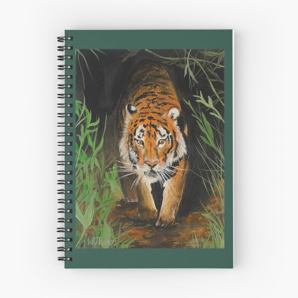 Item preview, Tiger in Plants Acrylic Painting designed and sold by hmdturner.