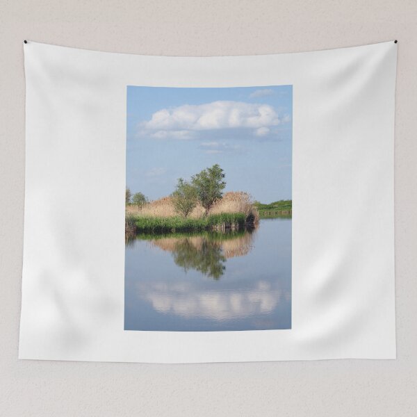 Item preview, cloud trees and river summer landscape designed and sold by goceris.