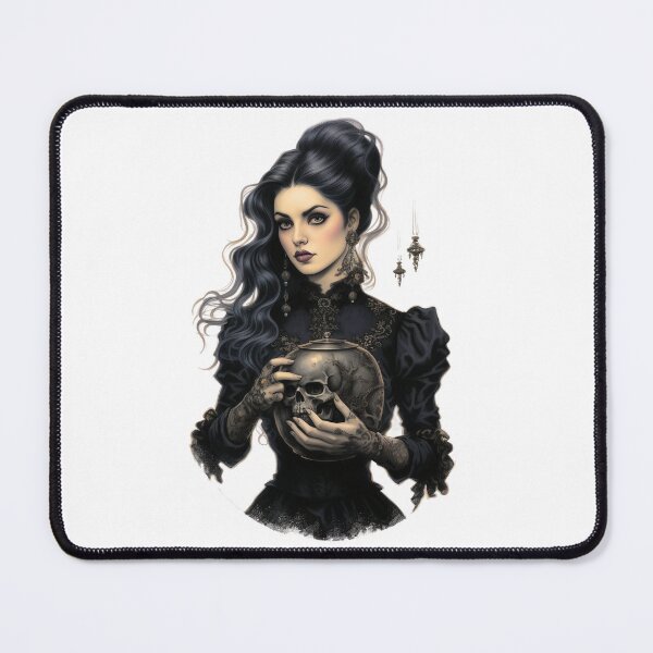 Item preview, Halloween Woman Vintage Antique Victorian Old Fashioned Illustrated Style designed and sold by Geeknip.
