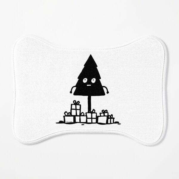 Christmas Tree Doodle Dog Mat
