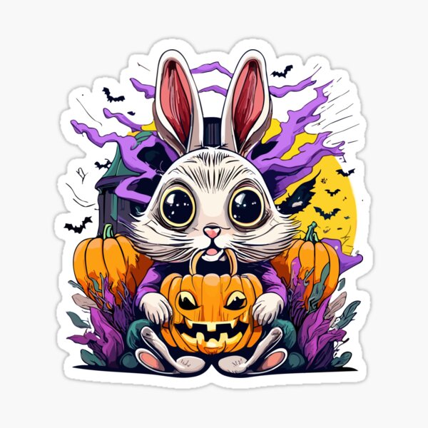 Zombie Bunny Stickers for Sale