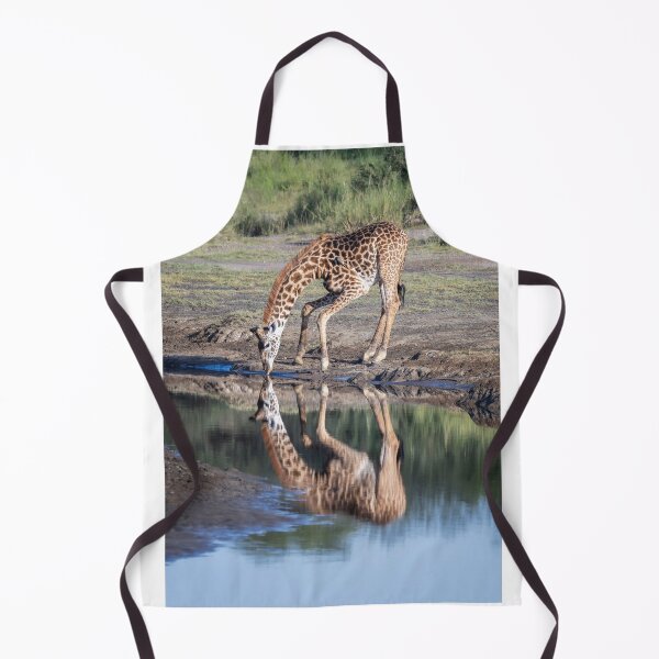 Item preview, Giraffe at the Waterhole Tanzania Africa designed and sold by PhotoArt by Joan Carroll.