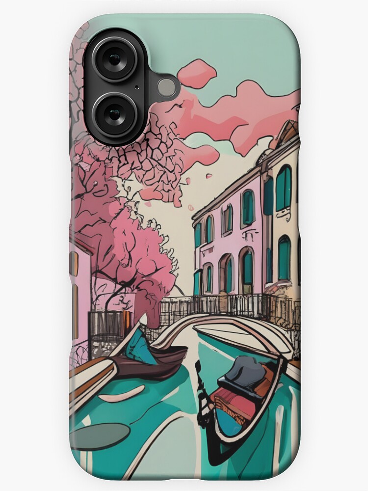 Thumbnail 1 of 4, iPhone Case, Old Traditional Venice House Ink Drawing designed and sold by Patricks-Art.