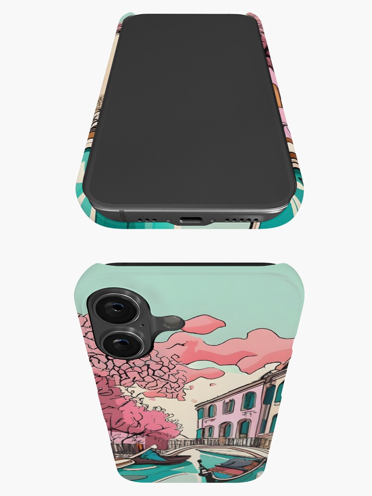 Thumbnail 3 of 4, iPhone Case, Old Traditional Venice House Ink Drawing designed and sold by Patricks-Art.
