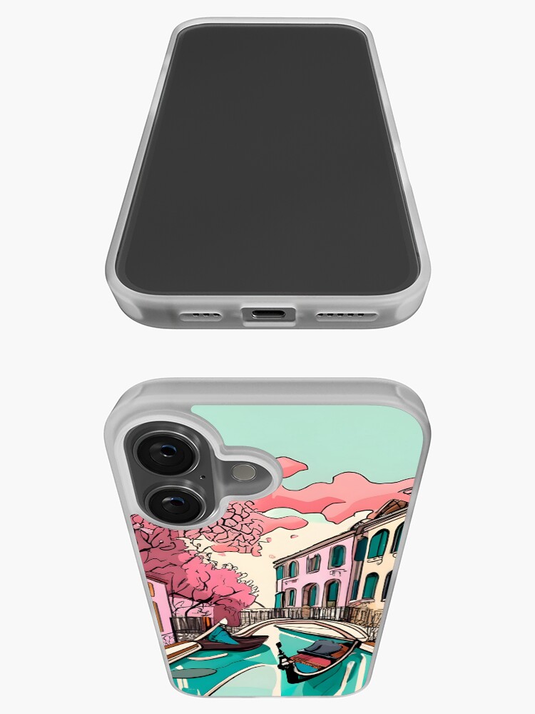 Thumbnail 3 of 5, iPhone Case, Old Traditional Venice House Ink Drawing designed and sold by Patricks-Art.