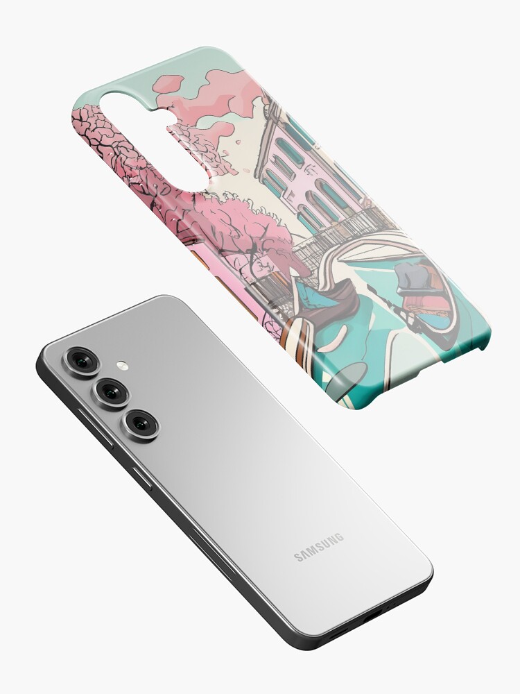 Thumbnail 2 of 4, Samsung Galaxy Phone Case, Old Traditional Venice House Ink Drawing designed and sold by Patricks-Art.