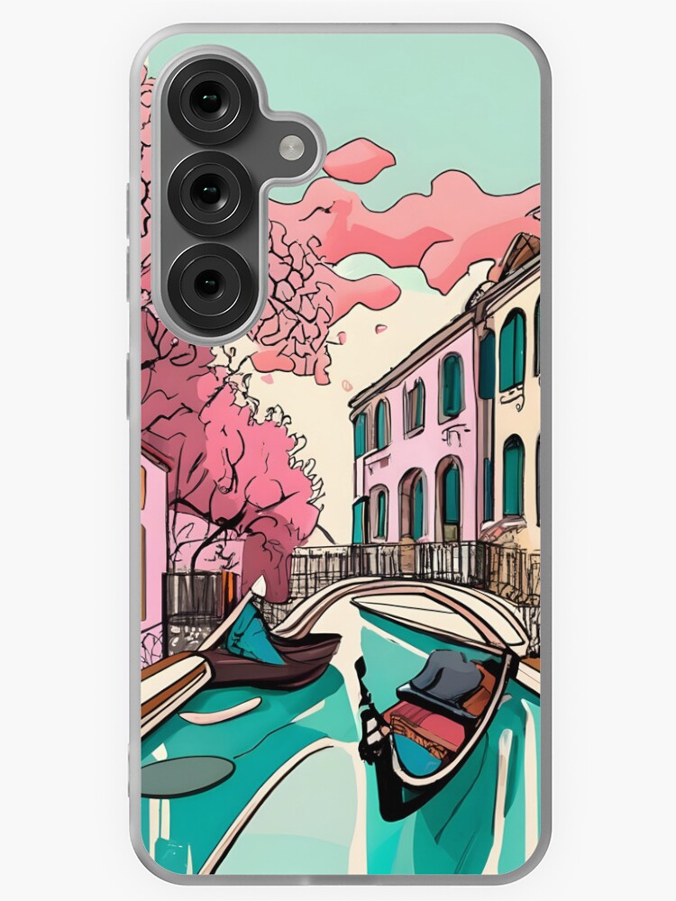 Thumbnail 1 of 4, Samsung Galaxy Phone Case, Old Traditional Venice House Ink Drawing designed and sold by Patricks-Art.