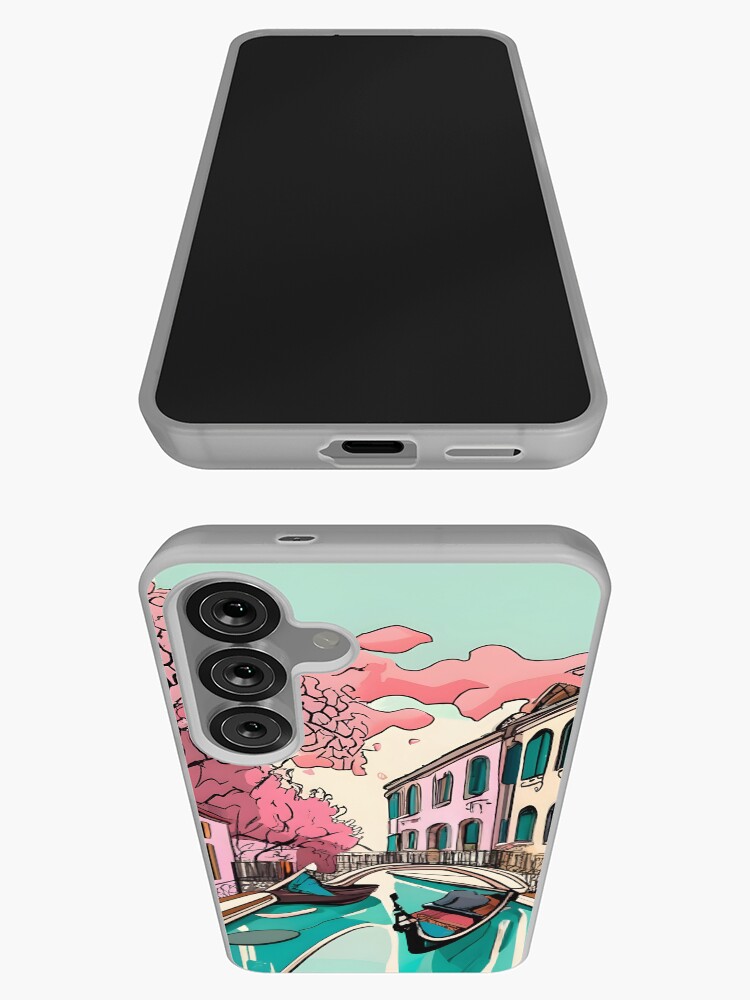 Thumbnail 3 of 4, Samsung Galaxy Phone Case, Old Traditional Venice House Ink Drawing designed and sold by Patricks-Art.