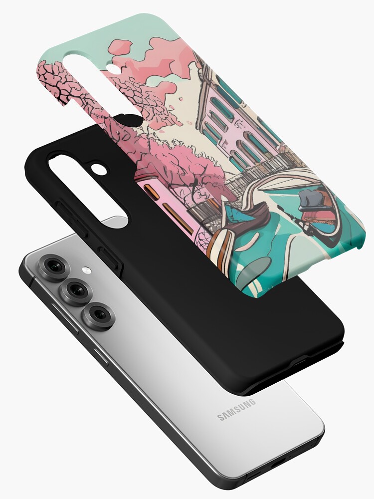 Thumbnail 2 of 4, Samsung Galaxy Phone Case, Old Traditional Venice House Ink Drawing designed and sold by Patricks-Art.