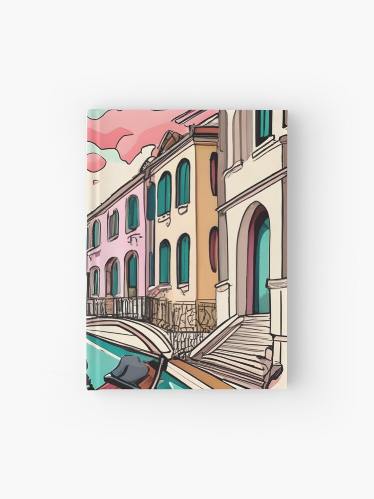 Thumbnail 1 of 3, Journal, Old Traditional Venice House Ink Drawing designed and sold by Patricks-Art.