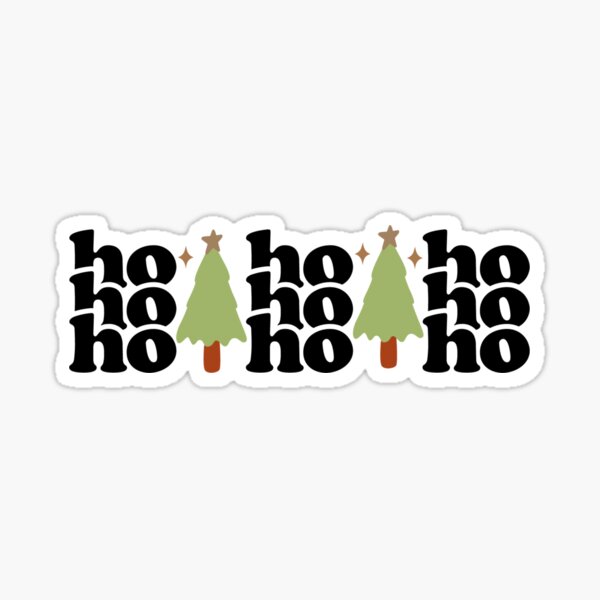 Christmas stuff! - cute retro vintage christmas print Sticker for Sale by  Neehovv