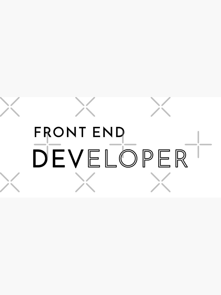 Thumbnail 3 of 3, Sticker, Front End Developer (Inverted) designed and sold by developer-gifts.