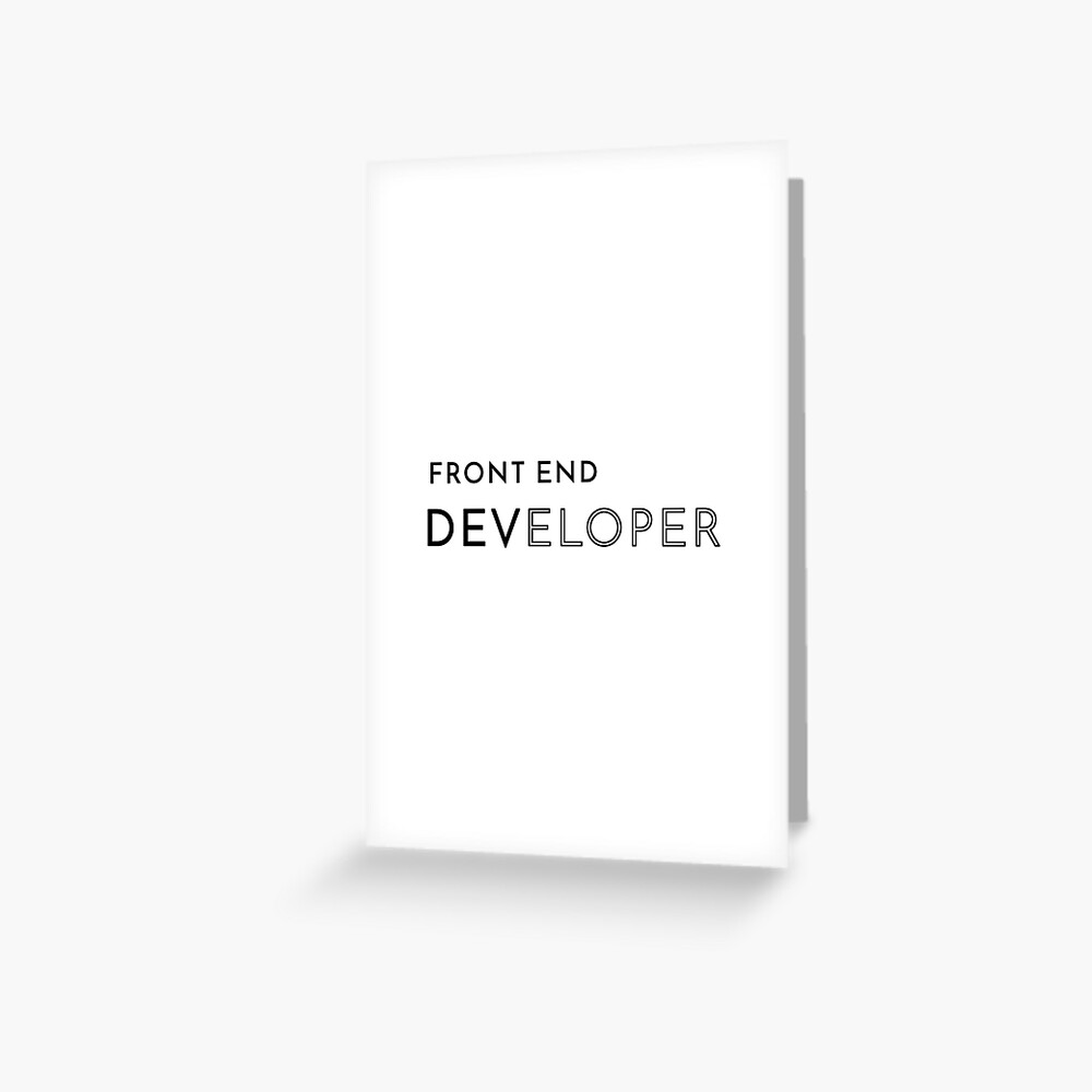 Item preview, Greeting Card designed and sold by developer-gifts.