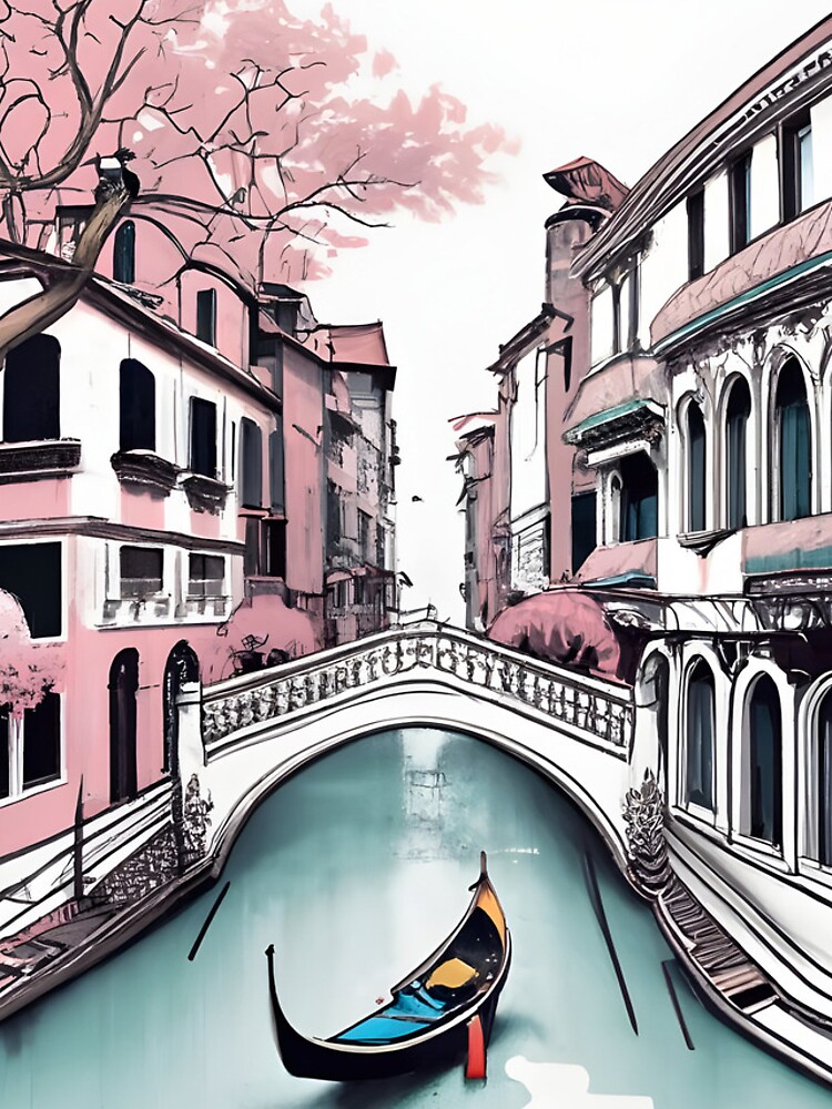 Thumbnail 4 of 4, iPhone Case, Old Traditional Venice House Drawing designed and sold by Patricks-Art.