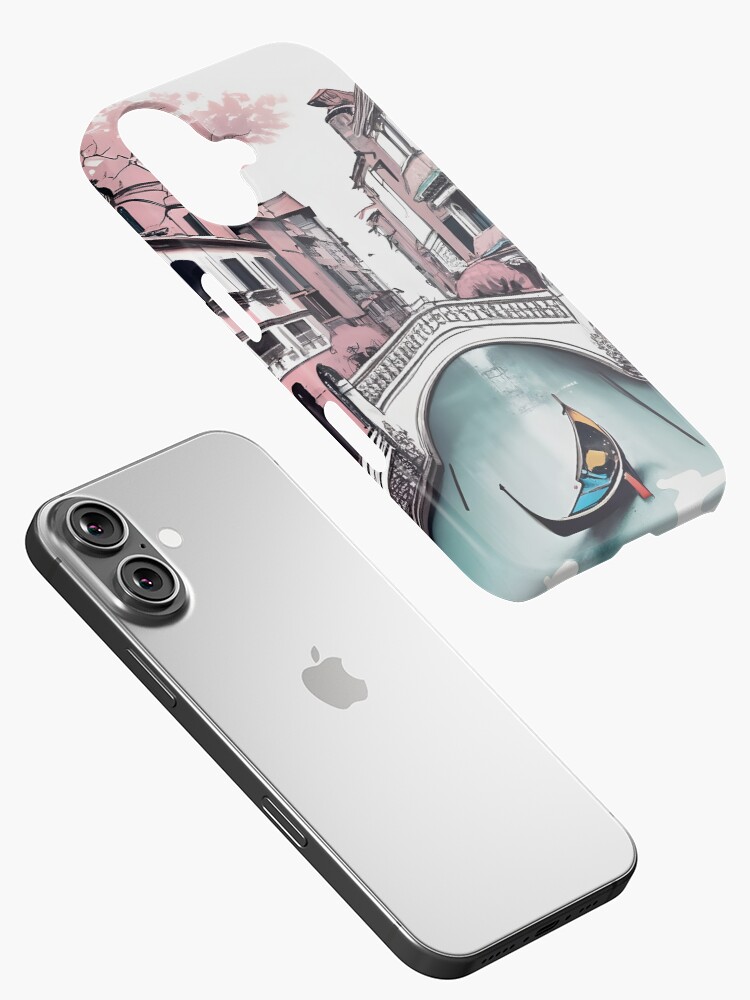 Thumbnail 2 of 4, iPhone Case, Old Traditional Venice House Drawing designed and sold by Patricks-Art.