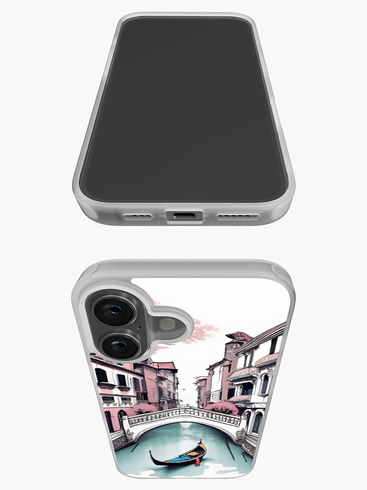 Thumbnail 3 of 5, iPhone Case, Old Traditional Venice House Drawing designed and sold by Patricks-Art.