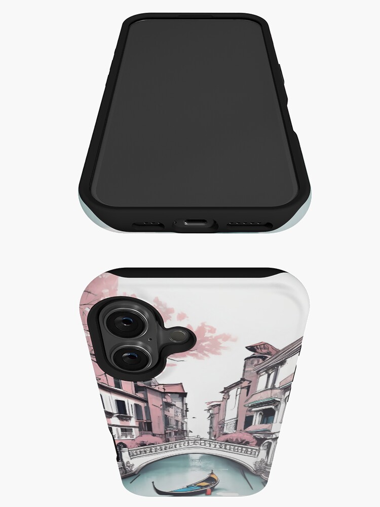 Thumbnail 3 of 4, iPhone Case, Old Traditional Venice House Drawing designed and sold by Patricks-Art.