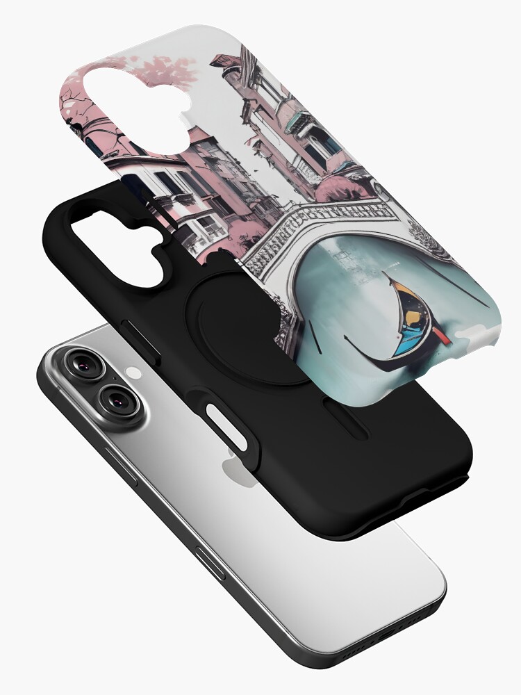 Thumbnail 2 of 4, iPhone Case, Old Traditional Venice House Drawing designed and sold by Patricks-Art.