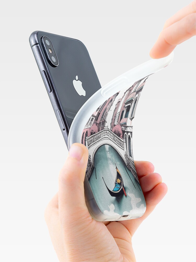 Thumbnail 4 of 5, iPhone Case, Old Traditional Venice House Drawing designed and sold by Patricks-Art.