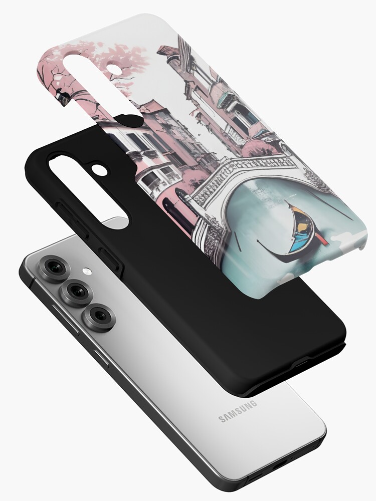 Thumbnail 2 of 4, Samsung Galaxy Phone Case, Old Traditional Venice House Drawing designed and sold by Patricks-Art.